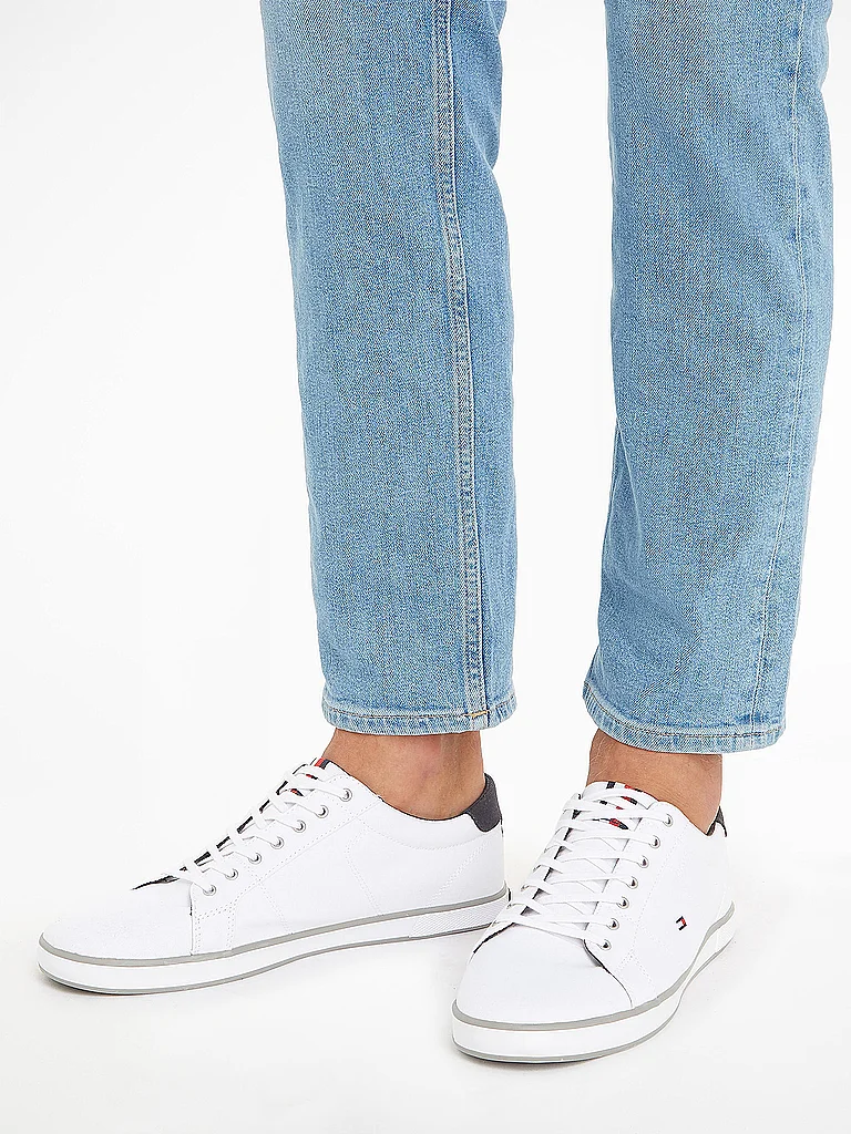 Tommy Hilfiger Canvas Schnür Sneaker Weiß EU 41 2